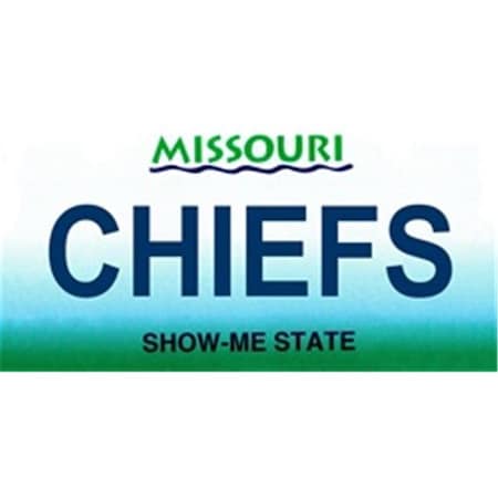 Powerhouse Missouri State Background License Plates- Chiefs PO840449